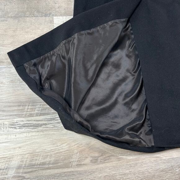 Vtg 90s Oleg Cassini Black Cashmere Long Coat 8 Double Breasted USA Made Winter - Picture 4 of 9